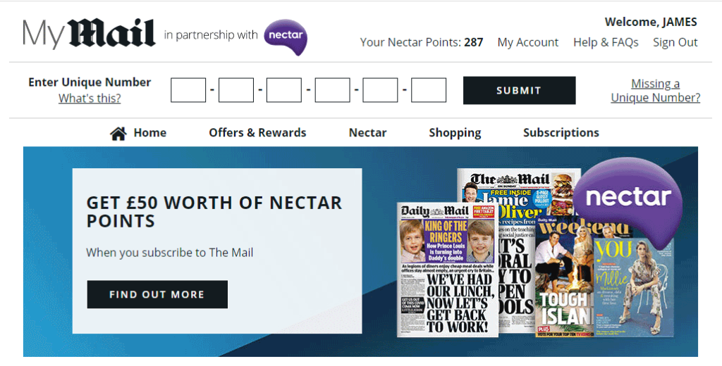 Daily Mail Rewards - How To Earn £20.80 By Reading The Newspaper