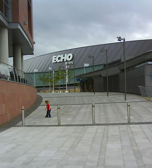 Echo Arena, Liverpool from distance